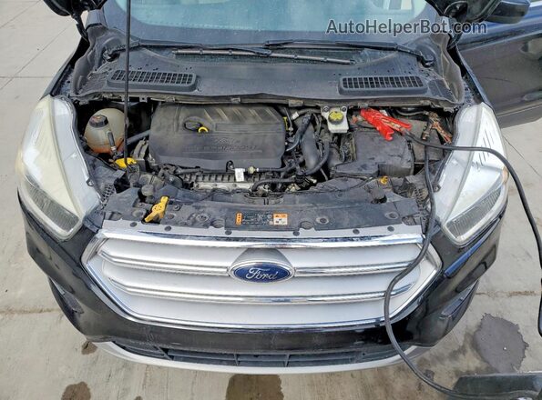 1FMCU9GD1JUB44578 2018 FORD ESCAPE Black Widok wnętrza z tyłu