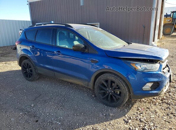 1FMCU9GD3KUC54744 2019 FORD ESCAPE Blue Przód prawy