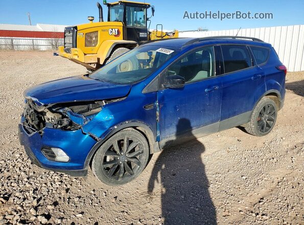 1FMCU9GD3KUC54744 2019 FORD ESCAPE Blue Przód lewy