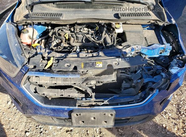 1FMCU9GD3KUC54744 2019 FORD ESCAPE Blue Widok komory silnika