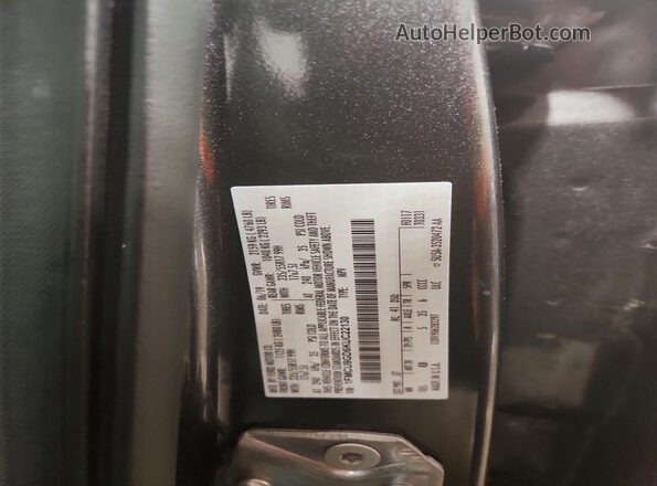 1FMCU9GD6KUC22130 2019 FORD ESCAPE Charcoal 360 interior view