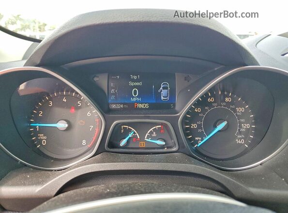 1FMCU9GD8JUD08182 2018 FORD ESCAPE Угольный Вид щитка приборов