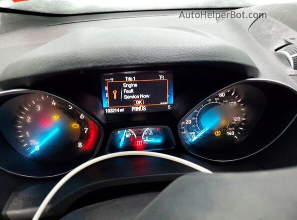 1FMCU9HD1KUC42980 2019 FORD ESCAPE Угольный Вид щитка приборов
