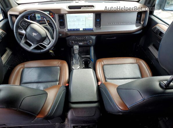 1FMEE5BP2NLB71235 2022 FORD BRONCO Blue Widok deski rozdzielczej