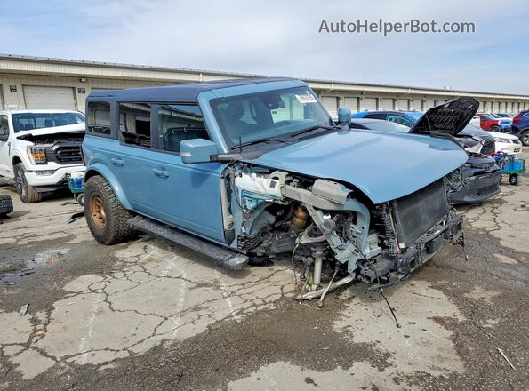 1FMEE5BP2NLB71235 2022 FORD BRONCO Blue Przód prawy