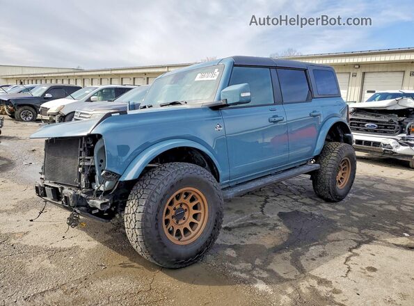 1FMEE5BP2NLB71235 2022 FORD BRONCO Blue Przód lewy