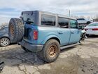 2022 Ford Bronco Base Blue vin: 1FMEE5BP2NLB71235