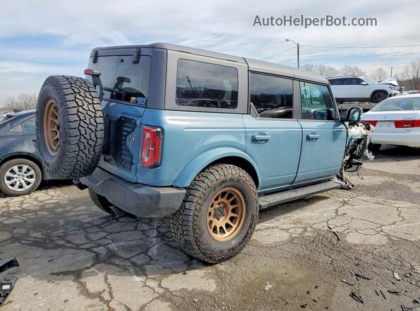 1FMEE5BP2NLB71235 2022 FORD BRONCO Blue Tył prawy
