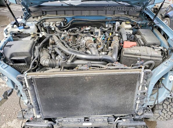 1FMEE5BP2NLB71235 2022 FORD BRONCO Blue Widok komory silnika