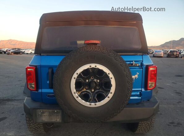 1FMEE5DP6MLB03869 2021 FORD BRONCO Blue Widok z tyłu