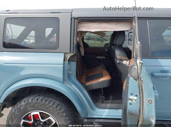 1FMEE5DP6PLB59668 2023 FORD BRONCO Blue VIN კოდის სტიკერის ხედი