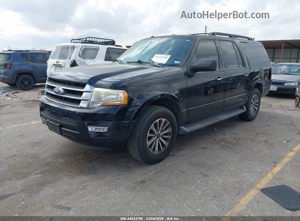 1FMJK1HT4GEF42598 2016 FORD EXPEDITION EL Black Առջևի ձախ երեք քառորդ տեսարան