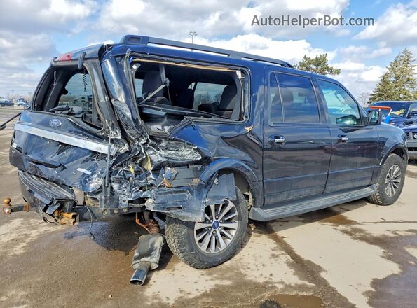 1FMJK1HTXHEA07857 2017 FORD EXPEDITION Black Tył prawy