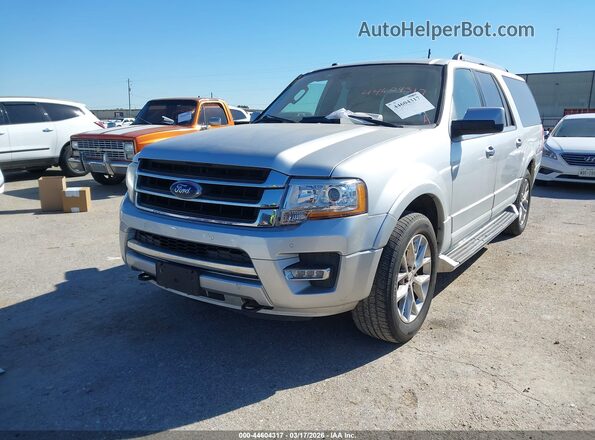 1FMJK2AT2HEA13040 2017 FORD EXPEDITION EL Серебряный Передняя левая четверть