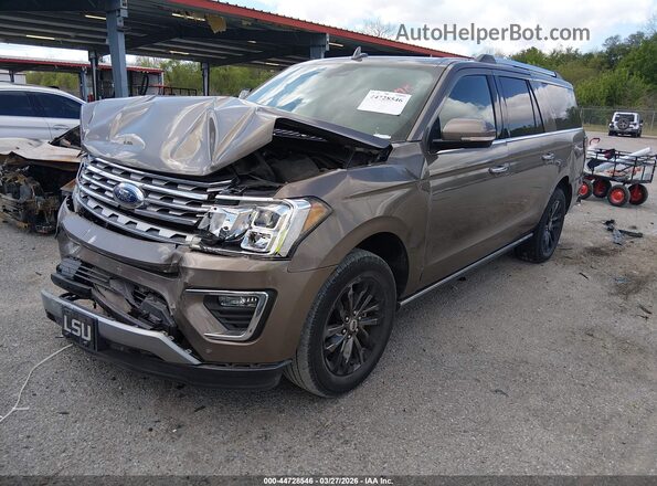1FMJK2AT2KEA38222 2019 FORD EXPEDITION MAX Pewter წინა მარცხენა ხედი სამი მეოთხედიდან