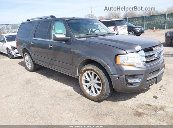 1FMJK2AT6HEA09072 2017 FORD EXPEDITION EL Серый Передняя правая четверть