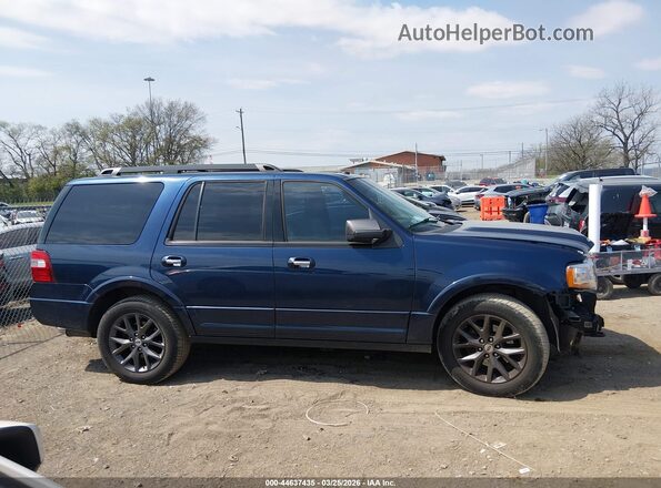 1FMJU2AT5HEA03077 2017 FORD EXPEDITION Blue Widok wnętrza z tyłu