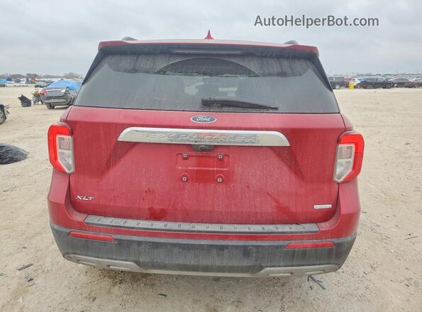 1FMSK7DH7LGA34858 2020 FORD FORD EXPLORER Red Вид ззаду