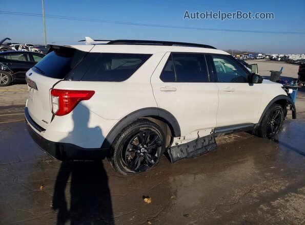 1FMSK8DH2NGC03838 2022 FORD FORD EXPLORER Белый Задняя правая четверть