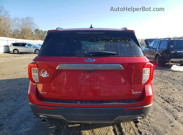 1FMSK8DH3RGA42177 2024 FORD FORD EXPLORER Red Հետևի տեսք
