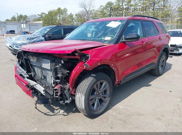 1FMSK8DH5RGA46098 2024 FORD FORD EXPLORER Red წინა მარცხენა ხედი სამი მეოთხედიდან