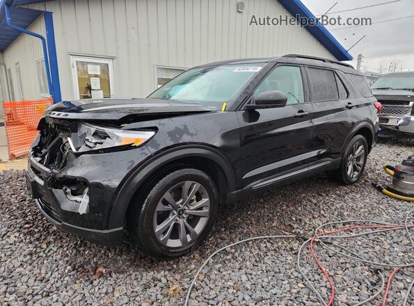 1FMSK8DH8MGA03738 2021 FORD FORD EXPLORER Черный Передняя левая четверть