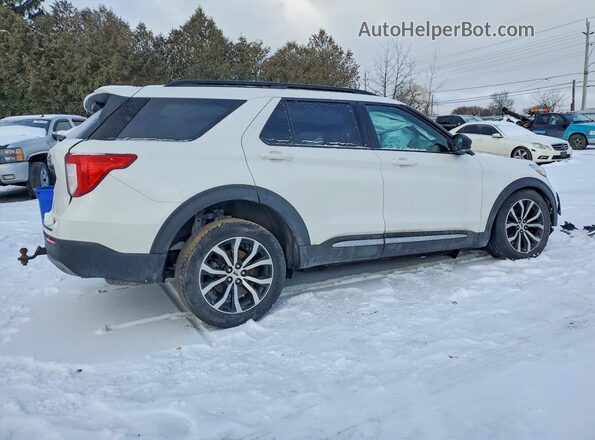 1FMSK8DH8MGA97653 2021 FORD FORD EXPLORER White Rear right