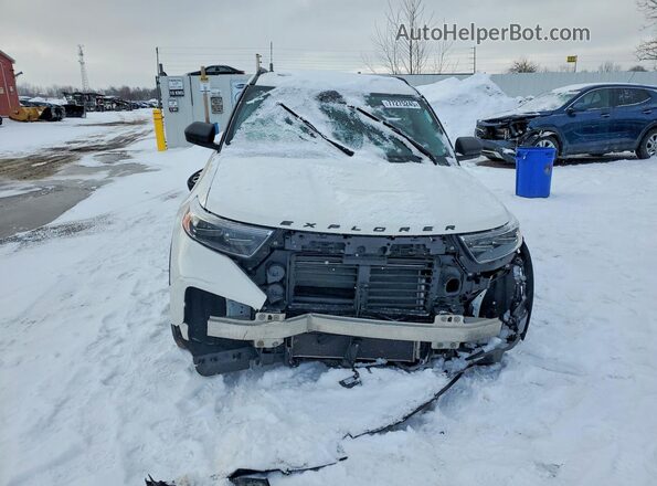 1FMSK8DH8MGA97653 2021 FORD FORD EXPLORER White Front view