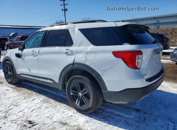 1FMSK8DH9MGA69750 2021 FORD FORD EXPLORER Белый Задняя левая четверть