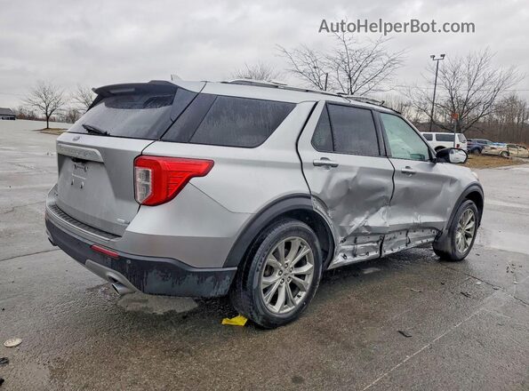 1FMSK8FH1LGC64706 2020 FORD FORD EXPLORER Серебряный Задняя правая четверть