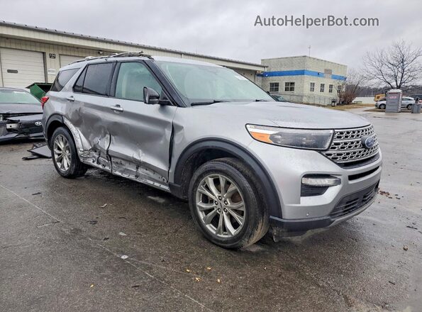 1FMSK8FH1LGC64706 2020 FORD FORD EXPLORER Серебряный Передняя правая четверть