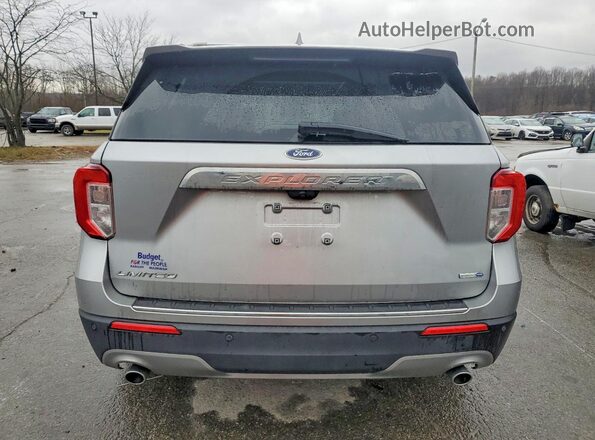 1FMSK8FH1LGC64706 2020 FORD FORD EXPLORER Серебряный Вид сзади