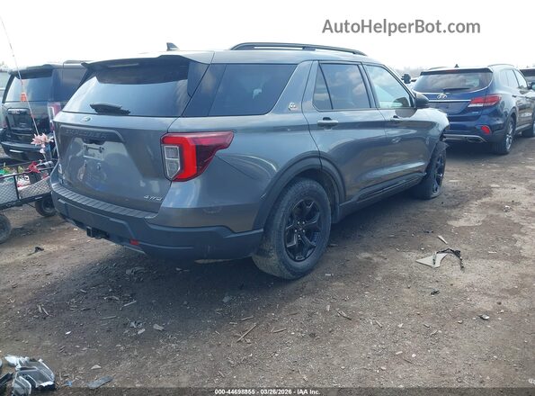 1FMSK8JH1NGA69067 2022 FORD FORD EXPLORER Серый Задняя правая четверть