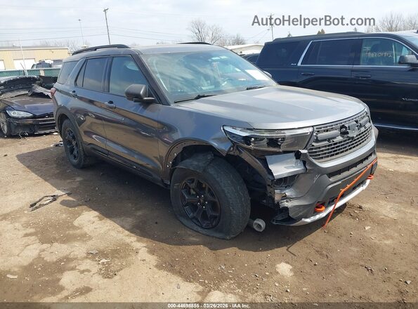1FMSK8JH1NGA69067 2022 FORD FORD EXPLORER Серый Передняя правая четверть