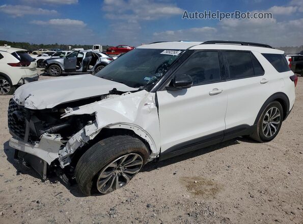 1FMUK7KH4SGA81209 2025 FORD FORD EXPLORER White წინა მარცხენა ხედი სამი მეოთხედიდან