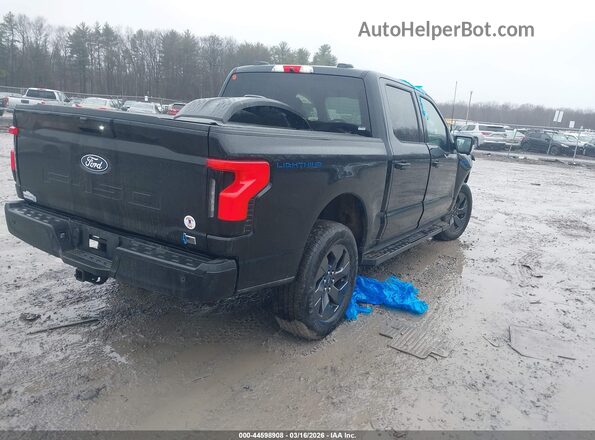 1FT6W3L77SWG00968 2025 FORD F-150 LIGHTNING Black Задня права чверть