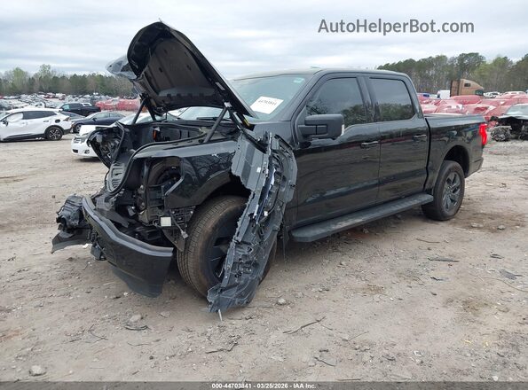 1FT6W3LU1SWG25869 2025 FORD F-150 LIGHTNING Black წინა მარცხენა ხედი სამი მეოთხედიდან