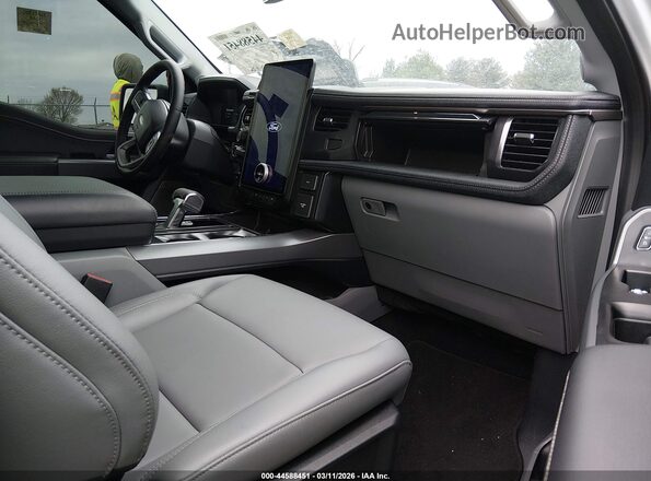 1FT6W3LU3SWG13593 2025 FORD F-150 LIGHTNING Gray წინა სალონის ხედი