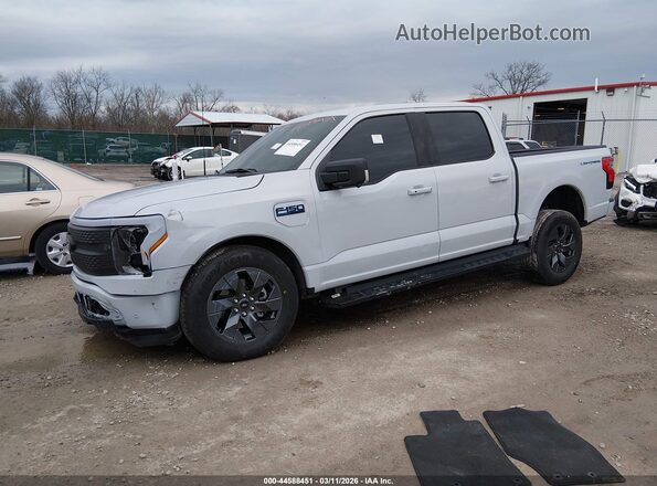 1FT6W3LU3SWG13593 2025 FORD F-150 LIGHTNING Gray წინა მარცხენა ხედი სამი მეოთხედიდან