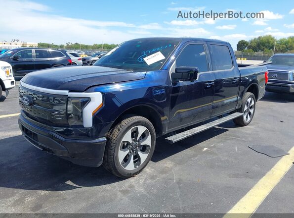 1FT6W7L72SWG20830 2025 FORD F-150 LIGHTNING Dark Blue Передняя левая четверть