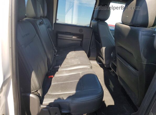 1FT7W2B64GEC68072 2016 FORD F250 White უკანა სავარძლების ხედი