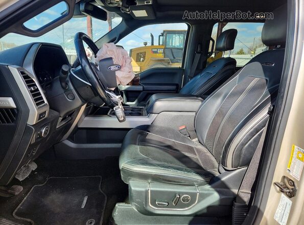 1FT7W2B65HEB40960 2017 FORD F250 Желто-коричневый Вид салона спереди