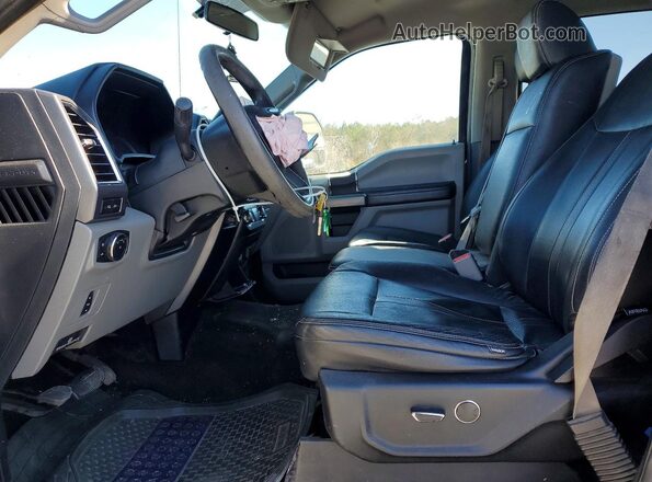 1FT7W2B65HEC12952 2017 FORD F250 Black Вид салону спереду