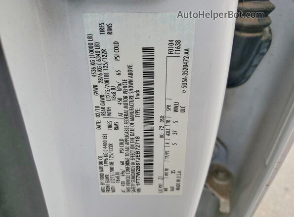 1FT7W2B67JEB72718 2018 FORD F250 Белый Вид подкапотного пространства