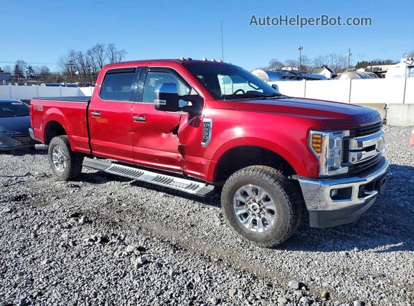 1FT7W2B69KEE96285 2019 FORD F250 Красный Передняя правая четверть