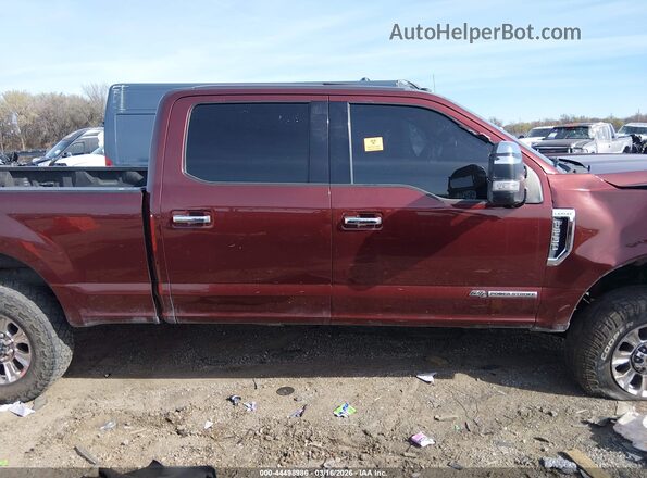 1FT7W2BT0HEC08944 2017 FORD F-250 Темно-бордовый Вид задней части салона