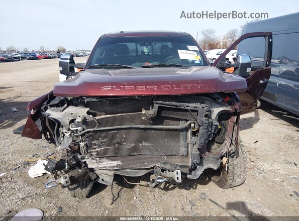 1FT7W2BT0HEC08944 2017 FORD F-250 Темно-бордовый Вид щитка приборов