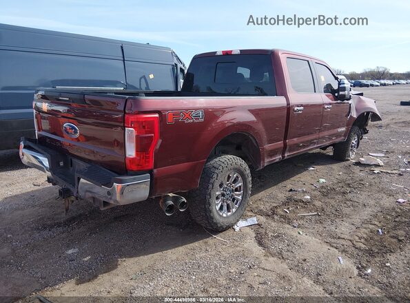 1FT7W2BT0HEC08944 2017 FORD F-250 Темно-бордовый Задняя правая четверть
