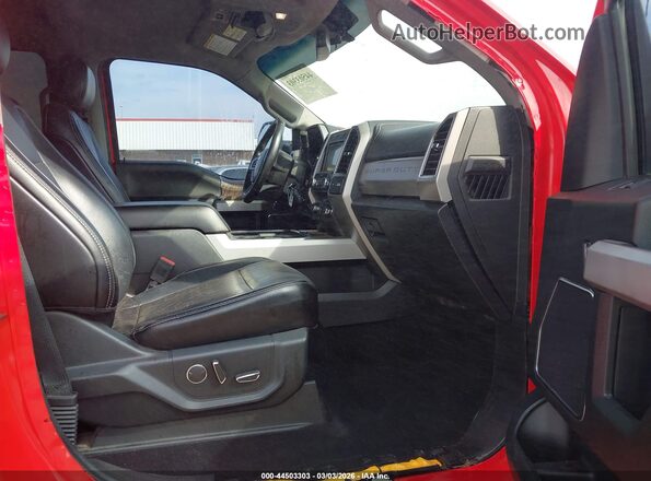 1FT7W2BT2KEE20705 2019 FORD F-250 Red Widok wnętrza z przodu