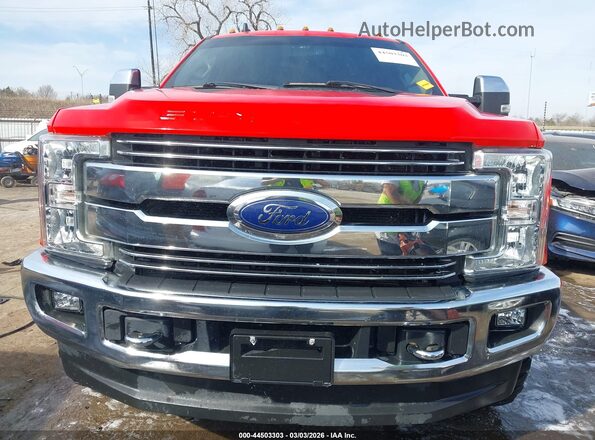 1FT7W2BT2KEE20705 2019 FORD F-250 Red Widok wnętrza z tyłu